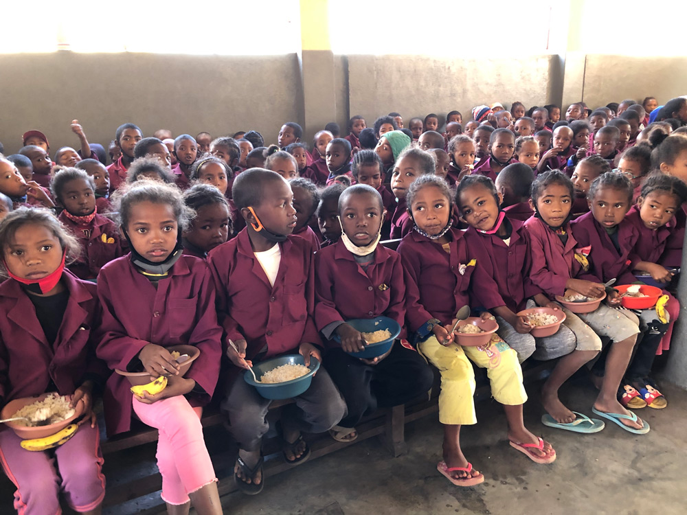 Cantine de l'école des Soeurs de l'Evangile à Tananarive